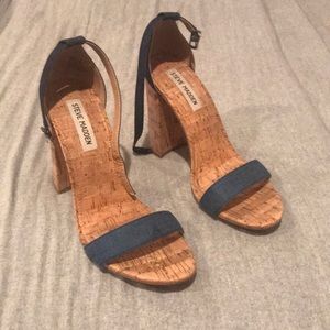 Steve Madden denim heels
